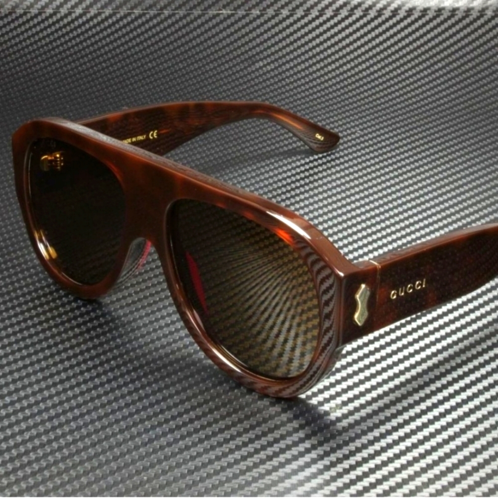 GUCCI Sunglasses Aviator Havana GG0668S